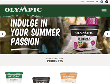 Tablet Screenshot of olympicdairy.com